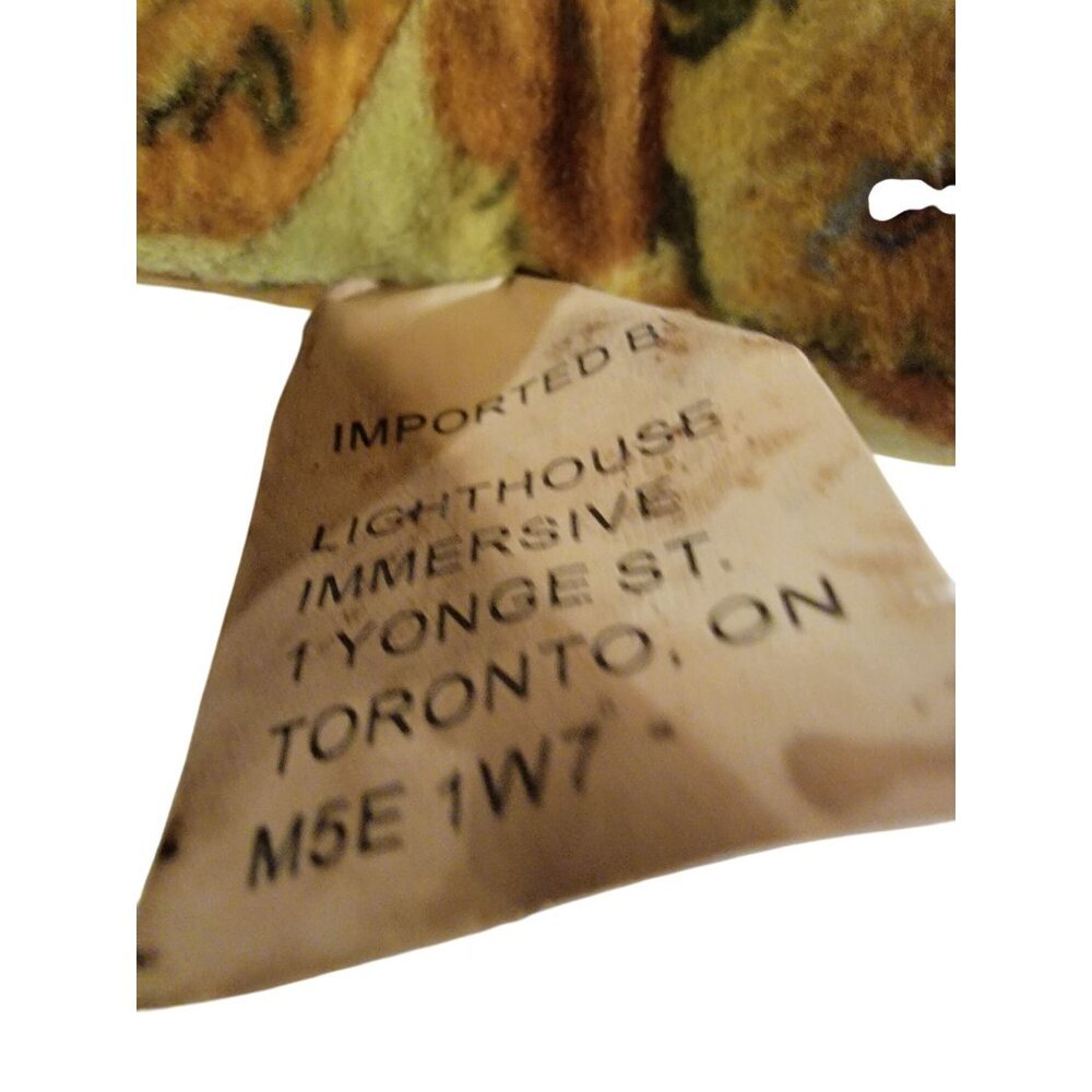 Vtg Van Gogh Exhibit Teddy Bear Sunflower Immersive Experience Green BrownVinta - Picture 4 of 12